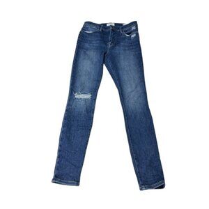 FRAME Le High Skinny Jeans Dark Wash‎ Distressed Size 28X28